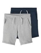 Name It Nkmvermo 2P Long Swe Shorts Unb F Noos Grå