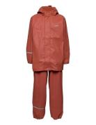 CeLaVi Basci Rainwear Set, Solid Röd