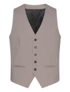 Lindbergh Mens Waistcoat For Suit Beige