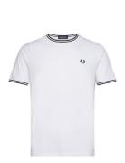 Fred Perry Twin Tipped T-Shirt Vit