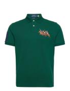 Polo Ralph Lauren Custom Slim Fit Triple-Pony Polo Shirt Grön