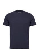 Panos Emporio Bamboo/Cotton Crew Tee Marinblå