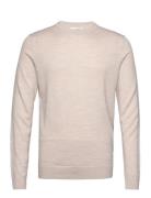 Selected Homme Slhtown Merino Coolmax Knit Crew Noos Kräm