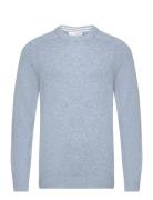 Selected Homme Slhnewcoban Lambs Wool Crew Neck W Noos Blå