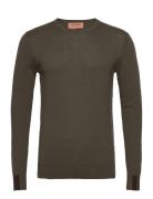 Mos Mosh Gallery Adam Supima O-Neck Knit Khaki Green