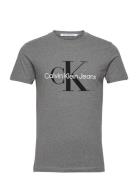 Calvin Klein Jeans Core Monologo Slim Tee Grå