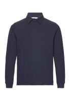 Casual Friday Sebastian Polo Sweat With Emb. Marinblå