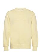 GANT Reg Tonal Shield C-Neck Sweat Gul