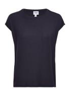Vero Moda Vmava Plain Ss Top Gajrs Marinblå