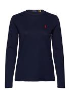 Polo Ralph Lauren Long-Sleeve Jersey Crewneck Tee Blå