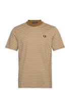 Fred Perry Fine Stripe Tee Khaki Green