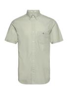 GANT Reg Classic Poplin Ss Shirt Grön