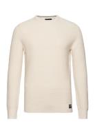 Superdry Textured Crew Knit Jumper Kräm