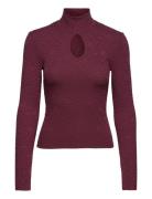 GUESS Jeans Ls Clio Top Burgundy