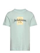 Jack & J S Jorlafayette Branding Tee Ss Crew Mni Blå