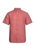 Tommy Hilfiger Pigment Dyed Linen Rf Shirt S/S Rosa