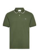 GANT Framed Tipping Ss Polo Khaki Green