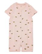 Lindex Pyjamas Romper Bee Bf Rosa