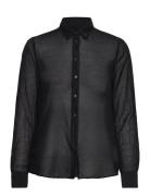 GANT D1. Icon G Cot Silk Shirt Svart