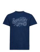 Superdry Vintage Script Indigo Ww Tee Blå