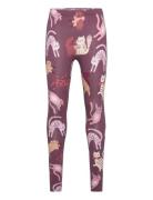 Lindex Leggings Aop Cats Lila