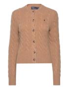 Polo Ralph Lauren Cable-Knit Wool-Cashmere Cardigan Brun