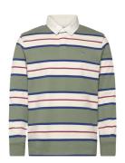 GANT Striped Heavy Rugger Grön