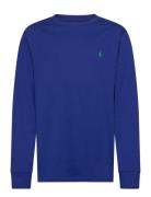 Ralph Lauren Kids Cotton Jersey Long-Sleeve Tee Blå