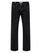 ONLY & SONS Onsedge Straight Black 6985 Tai Dnm Noos Svart