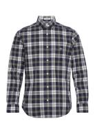 GANT Reg Poplin Check Shirt Svart