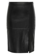 ONLY Onlnewoline Faux Leather Skirt Cc Otw Svart