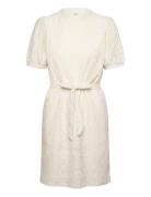 Object Objfeodora S/S Short Dress Noos Kräm