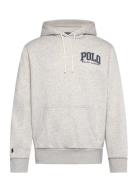 Polo Ralph Lauren Logo Fleece Hoodie Grå