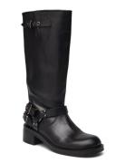 Bianco Biaharper Bikerboot Pull Up Leather Svart