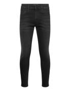 Replay Anbass Trousers Slim Hyperflex Dust Svart