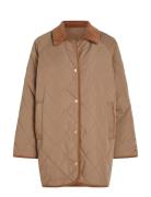 Tommy Hilfiger Md Lw Quilted Reversible Coat Brun