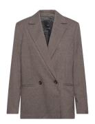 Mango Cross Button Blazer Brun