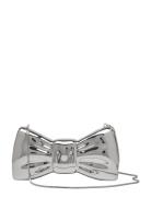 Mango Clutch Bag With Bow Design Silver