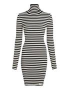 Calvin Klein Jeans Woven Label Tight Sweater Dress Svart