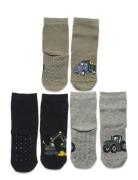 Lindex Sock 3 P Sb Vehicles Antislip Multi/patterned