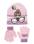 L.O.L Bonnet & Gloves Rosa