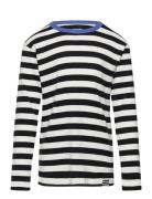 Mads Nørgaard Midi Rib Tobino Tee Ls Multi/patterned