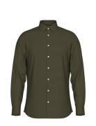 Selected Homme Slhslim-Performance Shirt Ls Noos Grön