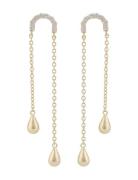 SNÖ Of Sweden Fanny Double Chain Ear G/Clear Guld