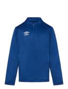 Umbro Liga Halfzip Jr Blå