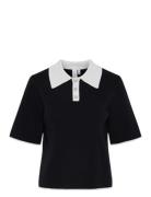 YAS Yasmille Ss Knit Pullover Svart