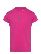 Ralph Lauren Kids Floral Big Pony Cotton Jersey Tee Rosa