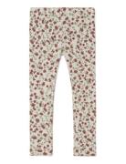 Garbo&Friends Prune Green Rib Jersey Leggings Röd