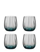 Aida Søholm Sonja – Water Glass Petrol Blue 4 Pcs 30 Cl Brown Box Blå