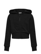 Kids Only Kogbella Life L/S Zip Hood Short Ub Swt Svart